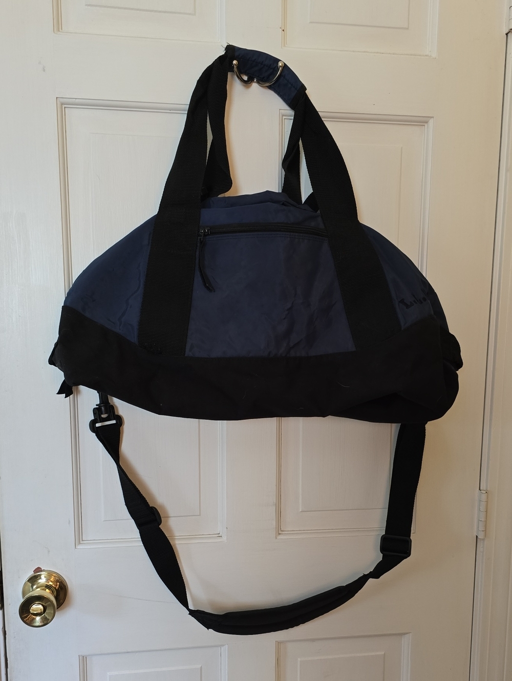 L.L. Bean Navy and Black Adventure Duffel Bag Large Unisex